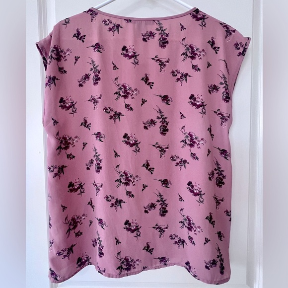 Forever 21 Pink Cap Sleeve Blouse Relaxed Fit - Picture 5 of 6